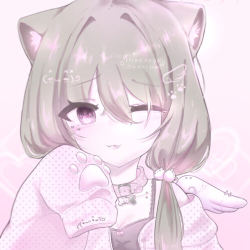 tired angel art